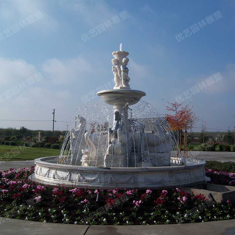 歐式石雕噴泉，石雕景觀噴泉