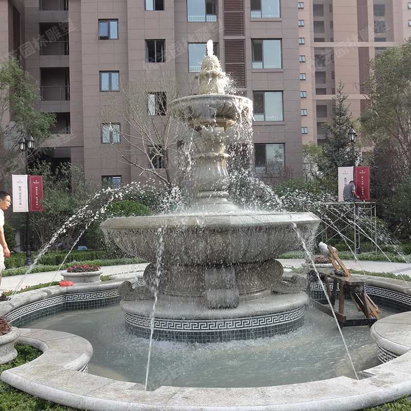 石雕噴泉，花崗巖噴泉，景觀噴泉