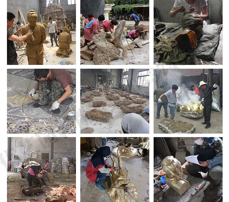 銅雕塑廠家，銅雕塑鑄造流程，銅雕塑定制