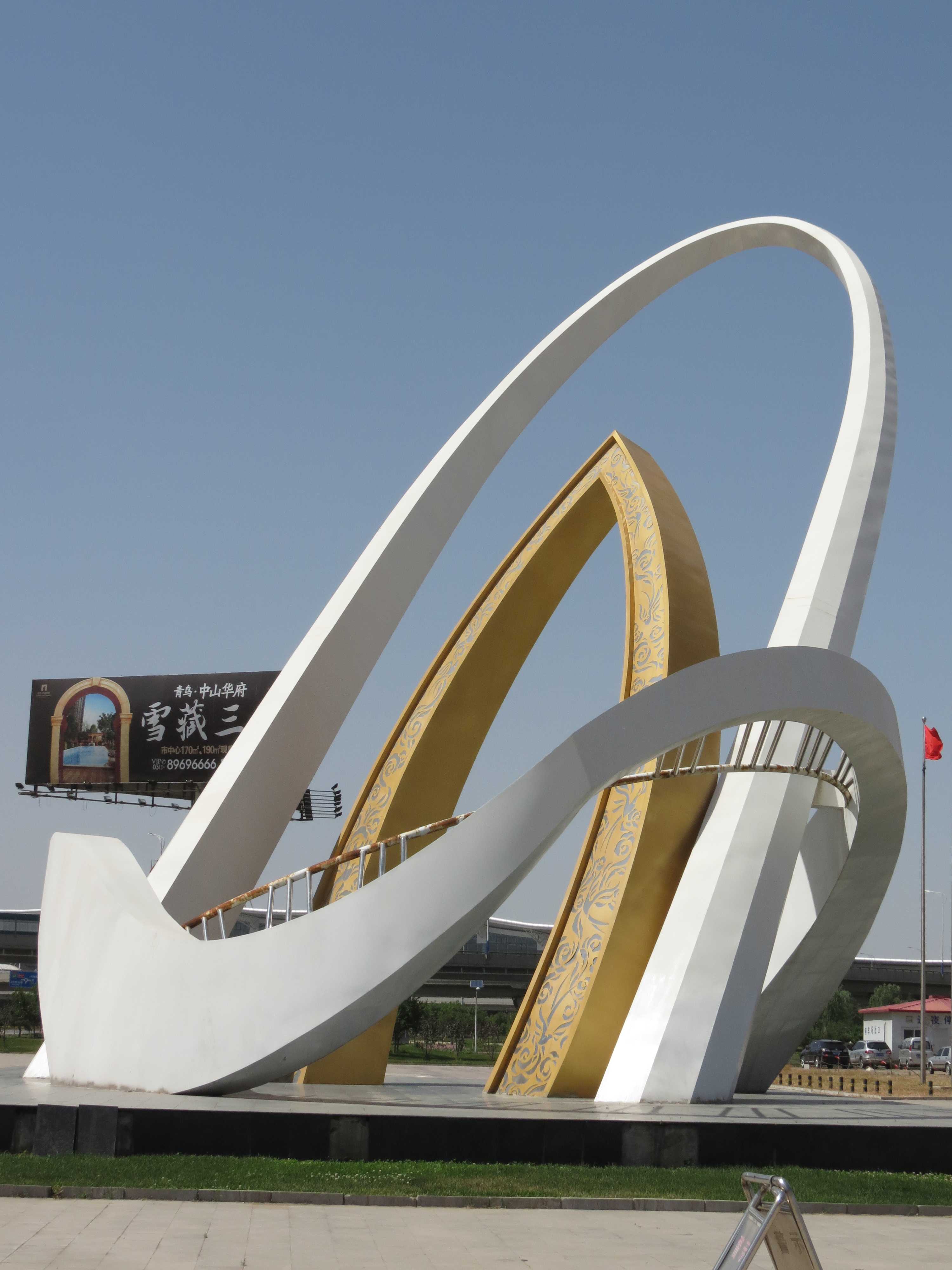 機(jī)場(chǎng)大型雕塑，不銹鋼機(jī)場(chǎng)雕塑，不銹鋼廣場(chǎng)景觀