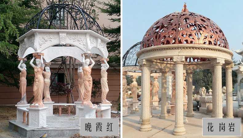 歐式景觀涼亭，大理石涼亭，石雕景觀涼亭