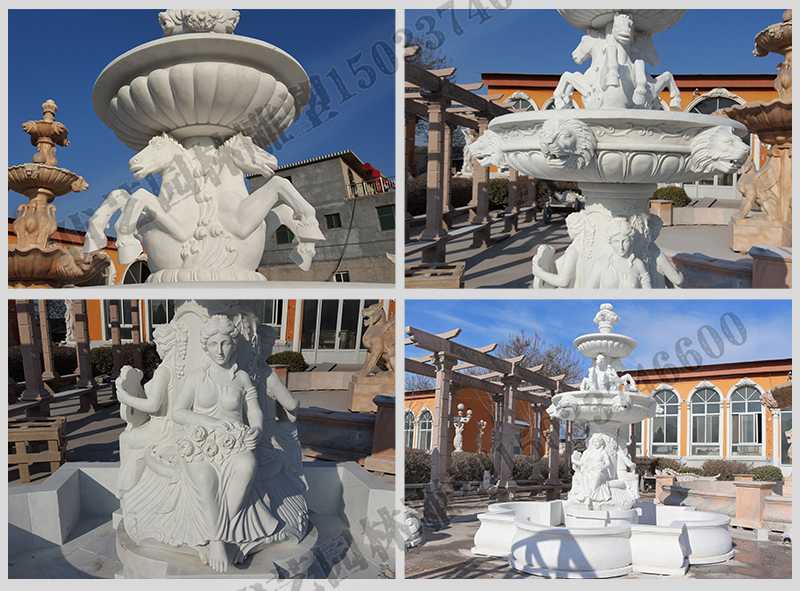 大理石噴泉，歐式人物動(dòng)物噴泉，室外景觀噴泉定制