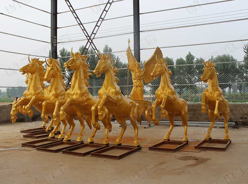 景觀銅馬雕塑，銅馬雕塑定制