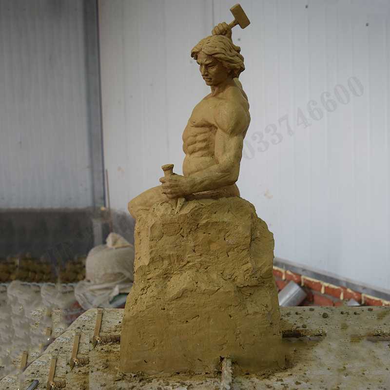 自我雕刻雕塑，自我雕刻擺件，雕刻自我