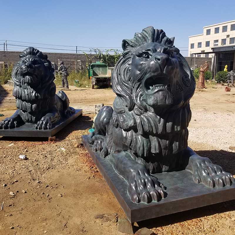 匯豐銅獅子，銅匯豐獅子，銅雕塑廠家，銅獅子廠家